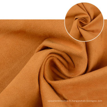 Fashion pardessus à double côté imitation polyester fourrure fausse en daim tissu microfibre matériel pour vêtements